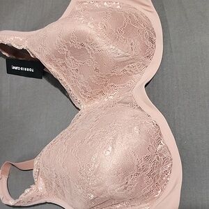 Torrid Curve Lace Underwire Bra in Blush